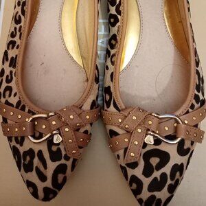 Sperry animal print flats